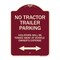 Signmission Parking Restriction No Tractor Trailer Parking Violators Will Be Towed Away at Owner, BU-1824-23372 A-DES-BU-1824-23372 - alternate 1